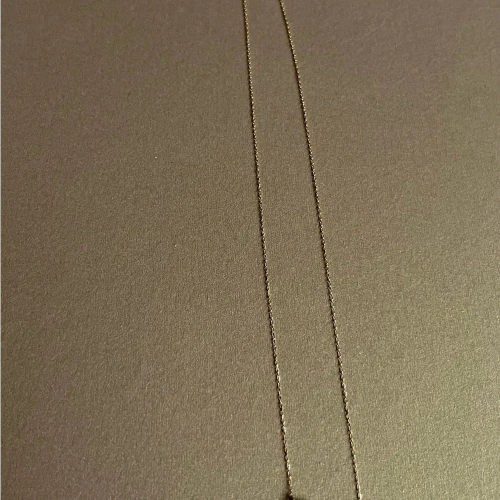K18 yellow gold natural diamond heart necklace - Picture 6 of 12